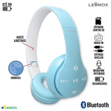 Headphone Bluetooth LEF-1021 Lehmox - Azul